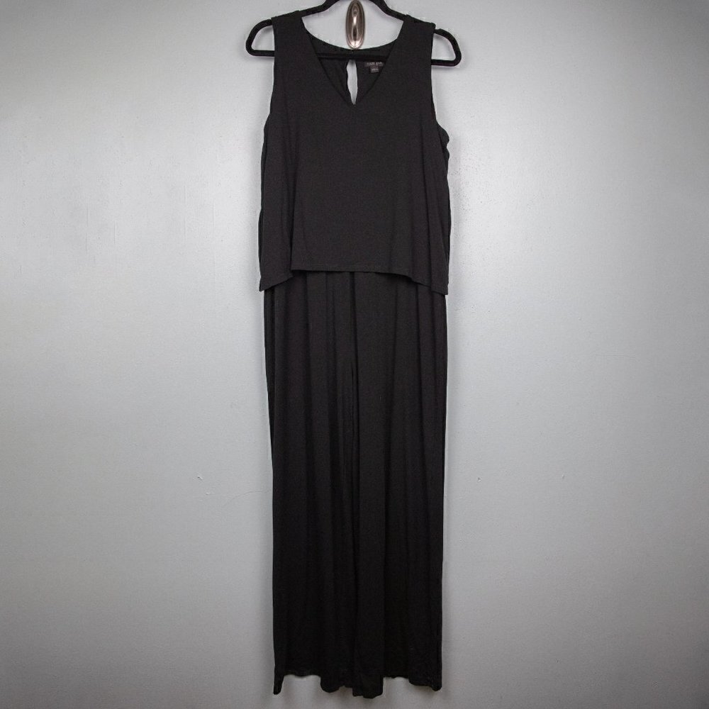 J. Jill Wearever Collection black sleeveless jumpsuit-M